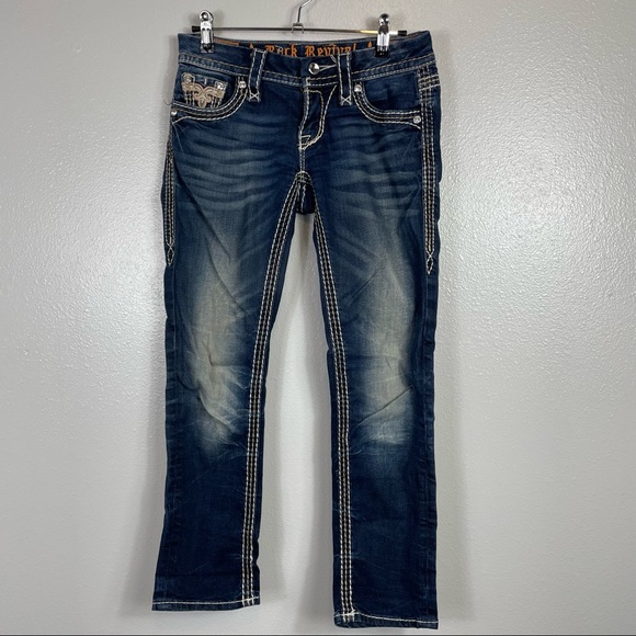 Rock Revival Sorrel Capri Jeans Size 24 - Picture 2 of 9